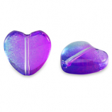 Glass beads heart
