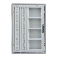 Bead / Bracelet Board with Cover Grey