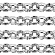 Stainless Steel findings belcher chains 4mm Antique Silver