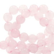 Natural stone beads Quartz 6mm Light Princess Pink Opal