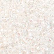 Miyuki beads delica's 11/0 Pale Peach Lined AB Crystal