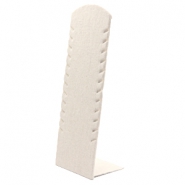 Jewellery display linen small Linen-Grey