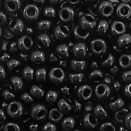Miyuki seed beads 6/0 Opaque Black 6-401