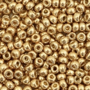 Miyuki seed beads 8/0 Duracoat Galvanized Champagne Gold 8-4204
