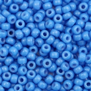 Miyuki seed beads 8/0 Duracoat Opaque Delphinium Blue 8-4484