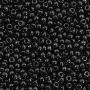 Miyuki seed beads 11/0 Opaque Black 11-401