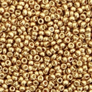 Miyuki seed beads 11/0 Duracoat Galvanized Champagne Gold 11-4204