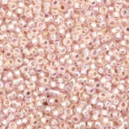Miyuki seed beads 11/0 Silverlined AB Light Blush Rose 11-1023