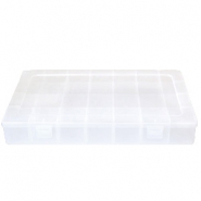 Jewellery display 28 compartment storage box Transparent