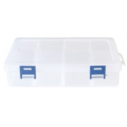 Jewellery display 8 compartment storage box Transparent