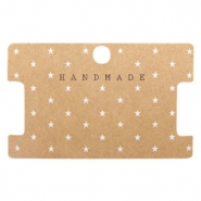 Jewellery cards "Handmade" Brown
