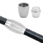 Stainless Steel findings magnetic clasp Ø5mm Antique Silver