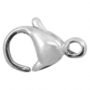 Stainless Steel findings lobster clasp 9mm Antique Silver