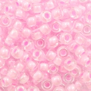 Miyuki seed beads 6/0 Pink Lined Crystal 6-207