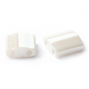 Miyuki beads tila 5x5mm Ceylon Antique Ivory Pearl TL-592