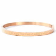 Stainless steel bracelets "I LOVE YOU TO THE MOON AND BACK" Rose Gold