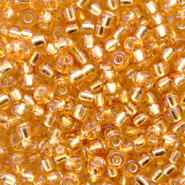 Miyuki seed beads 8/0 Silverlined Dark Gold 8-4