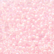 Miyuki seed beads 11/0 Pink Lined AB Crystal 11-272
