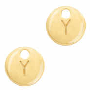 Metal charms initial Y Gold (nickel free)