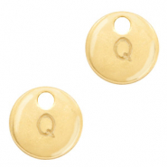 Metal charms initial Q Gold (nickel free)
