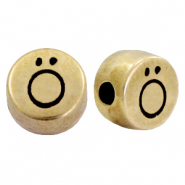 DQ European metal letter beads Ö Antique Bronze (nickel free)