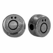 DQ European metal letter beads Ö Gunmetal (nickel free)