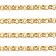 Stainless Steel findings belcher chain 3mm Gold