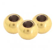 Stainless steel beads 5mm Gold