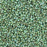 Miyuki seed beads 15/0 Opaque Picasso Turquoise Blue 15-4214