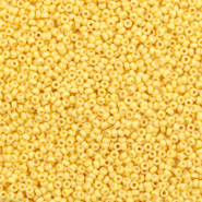 Miyuki seed beads 15/0 Duracoat Opaque Banana Yellow 15-4452