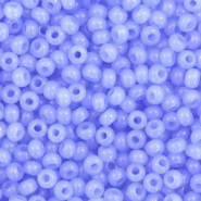 Preciosa glass seed beads 8/0-02131 Alabaster Solgel Dyed-Provence Blue