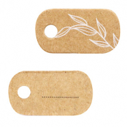 Jewellery cards Floral Brown