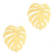 Bohemian charms tropical leaf Gold (nickel free)