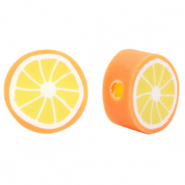 Polymer beads orange Neon Orange