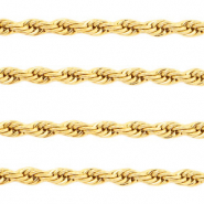 Stainless Steel findings belcher chain twist Gold