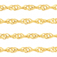 Stainless Steel findings weave belcher chain Gold