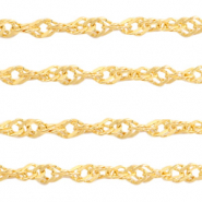 Stainless Steel findings weave belcher chain Gold