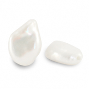 BQ Freshwater pearls keshi pearl high luster Natural White