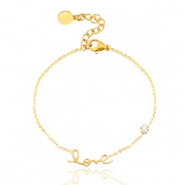 Stainless steel bracelet LOVE Gold