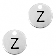 DQ European metal charms initial Z Antique Silver (nickel free)
