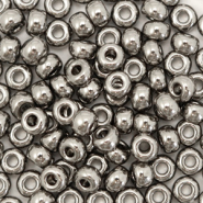 Miyuki seed beads 6/0 Plated Nickel Anthracite 6-190