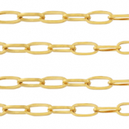 Stainless Steel findings belcher chain anchor cable links Gold