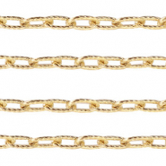 Stainless Steel findings belcher chain anchor cable links Gold