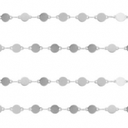 Stainless steel findings belcher chain coin Silver