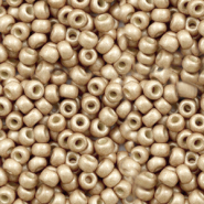 Miyuki seed beads 8/0 Duracoat Galvanized Matte Champagne 8-4204F
