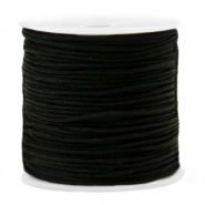 Macram&eacute; bead cord 1.5mm Black