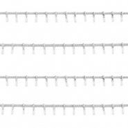 Stainless steel findings belcher chain spike Silver-White