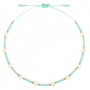 Ready-made Bracelets Pearl Miyuki Turquoise Green