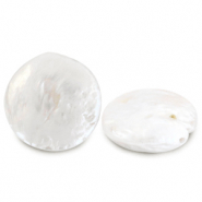 BQ Freshwater pearls coin Pearl White