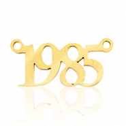Stainless steel charms/connector year 1985 Gold